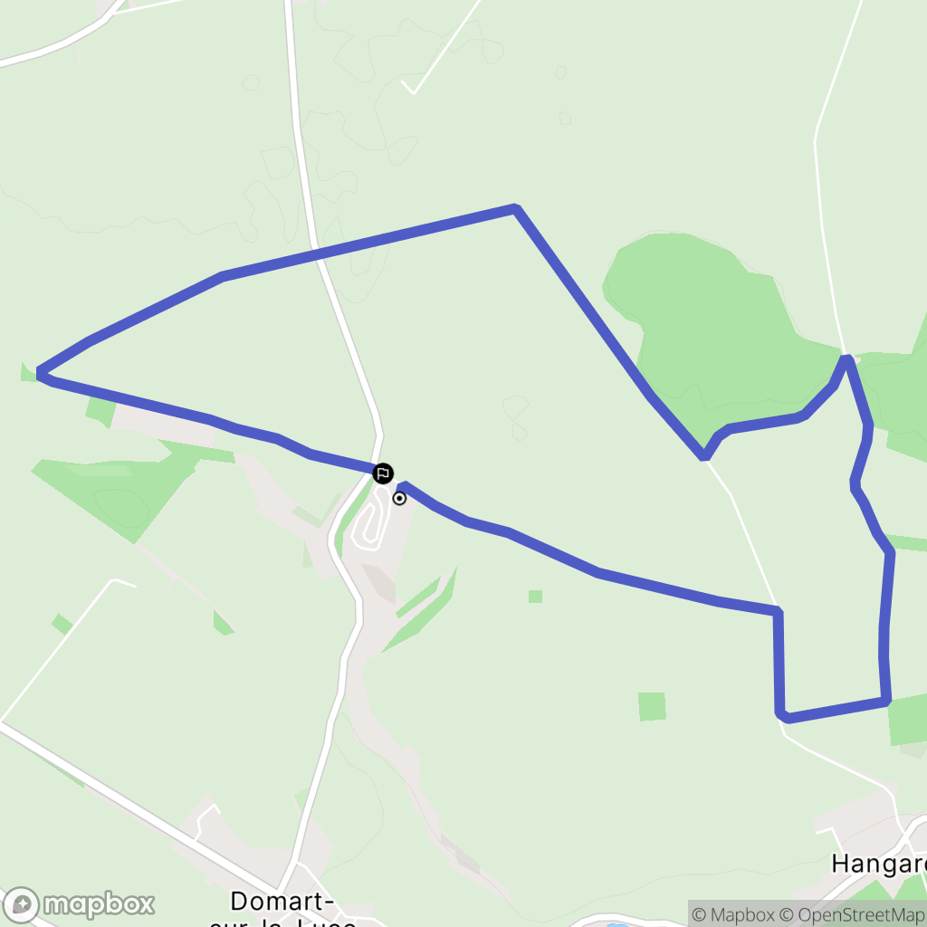 Domart-sur-la-Luce : carte du parcours de randonnée - France