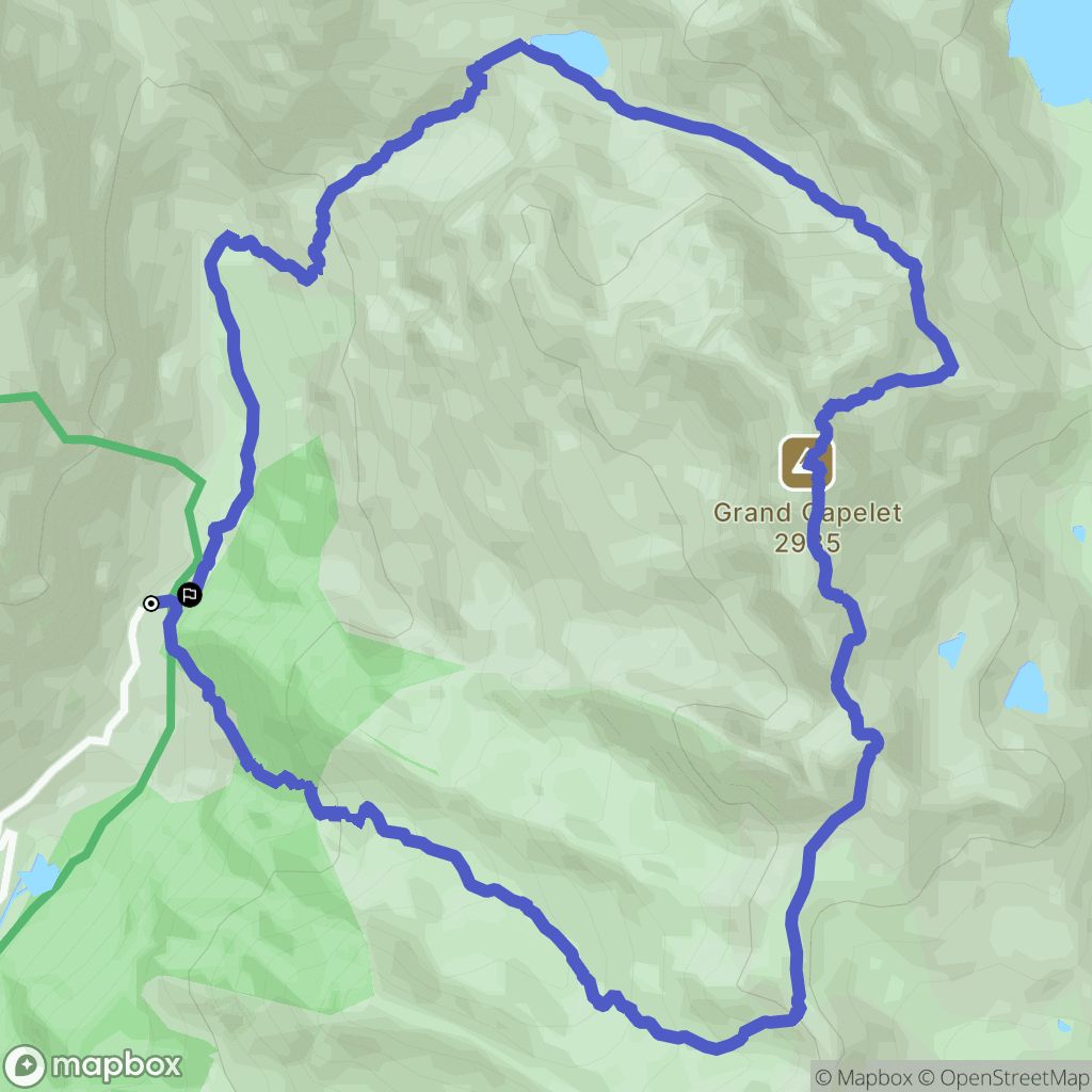 Belvédère : carte du parcours de randonnée - France