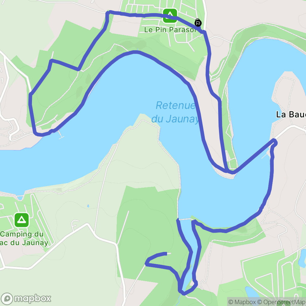La Chapelle-Hermier : carte du parcours de randonnée - France