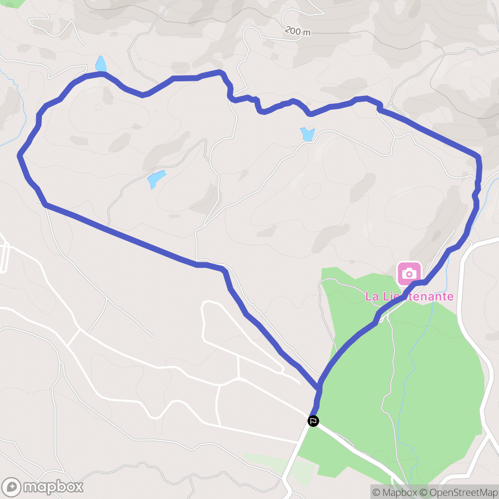 Puget-sur-Argens : carte du parcours de randonnée - France
