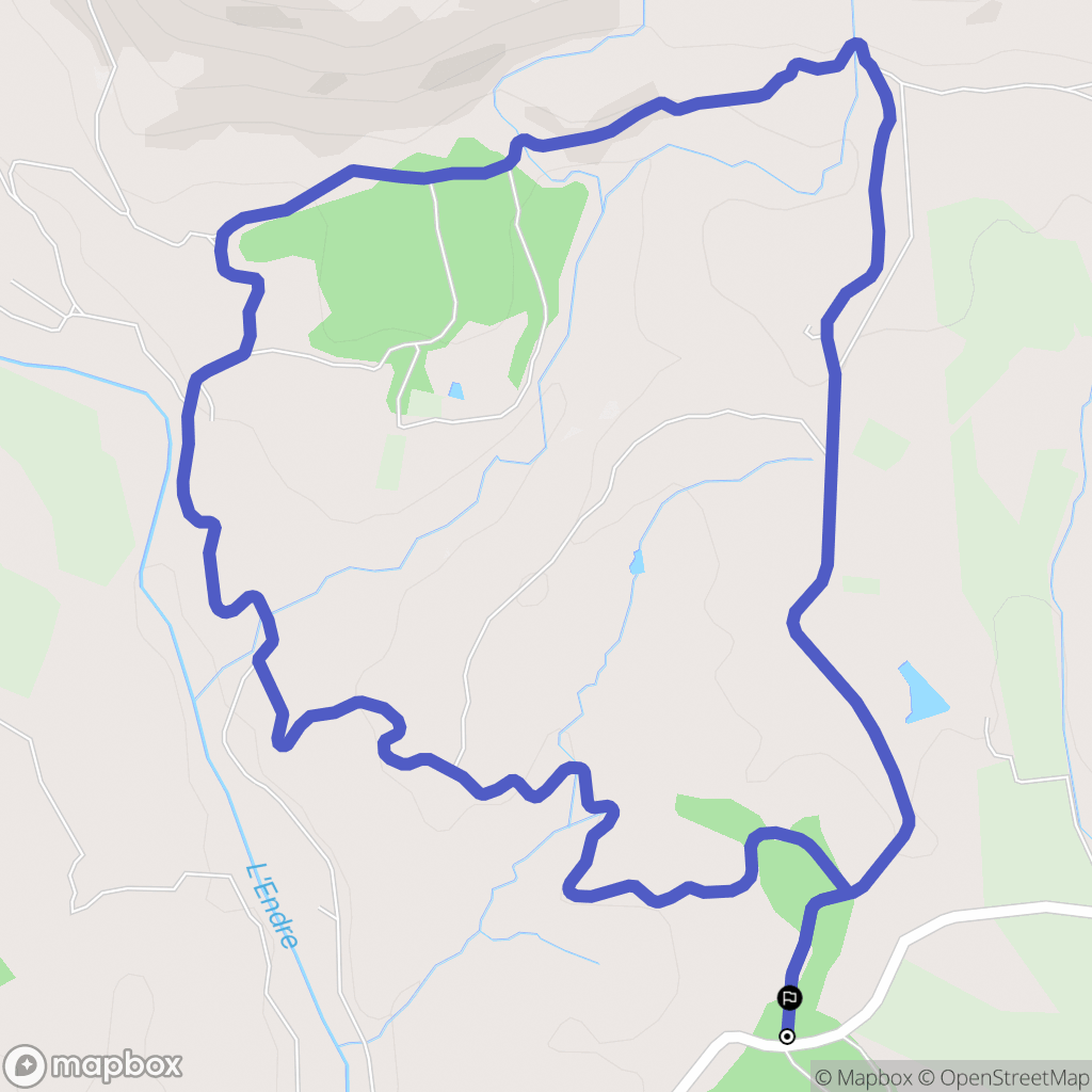 Le Muy : carte du parcours de randonnée - France