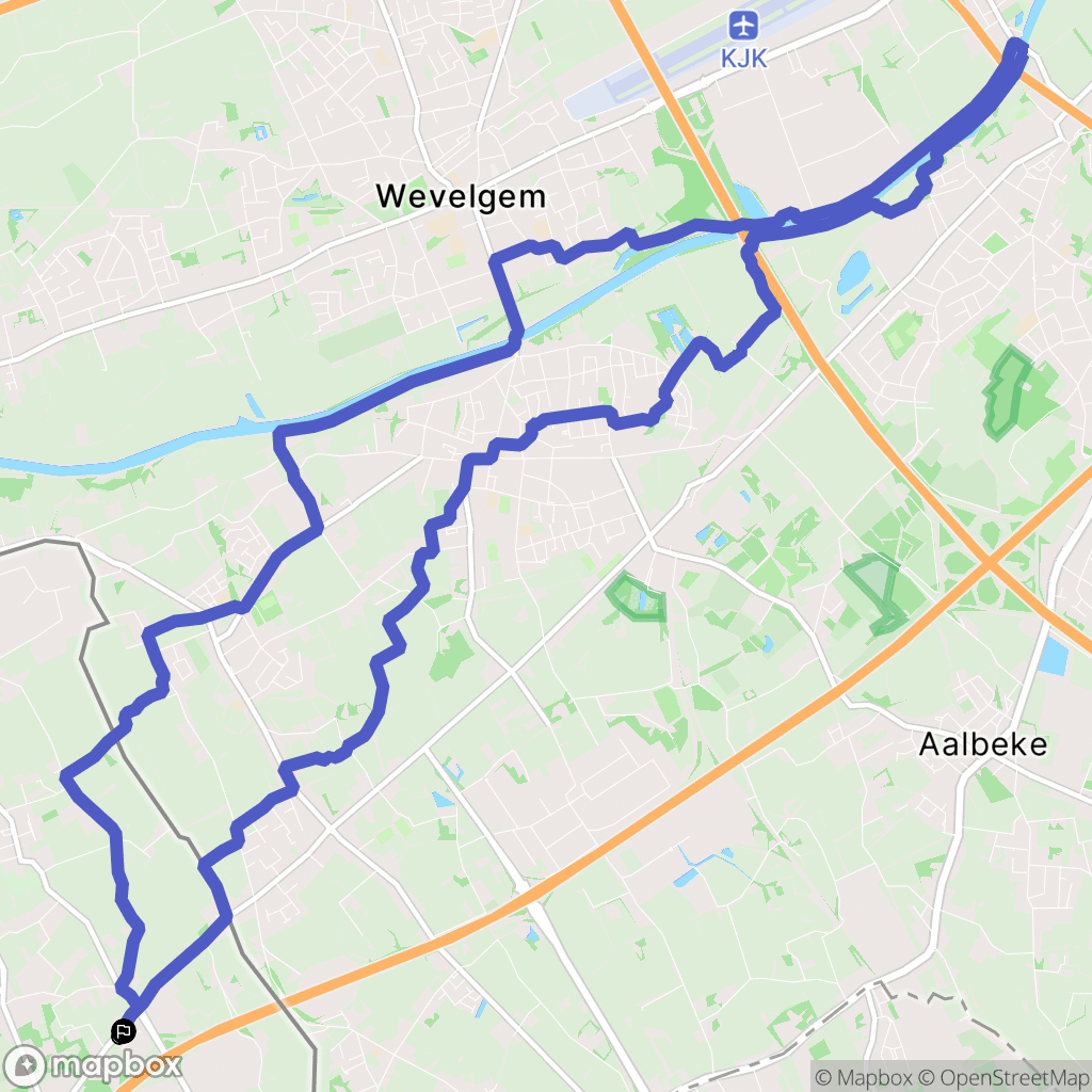 Neuville-en-Ferrain : carte du parcours de randonnée - France