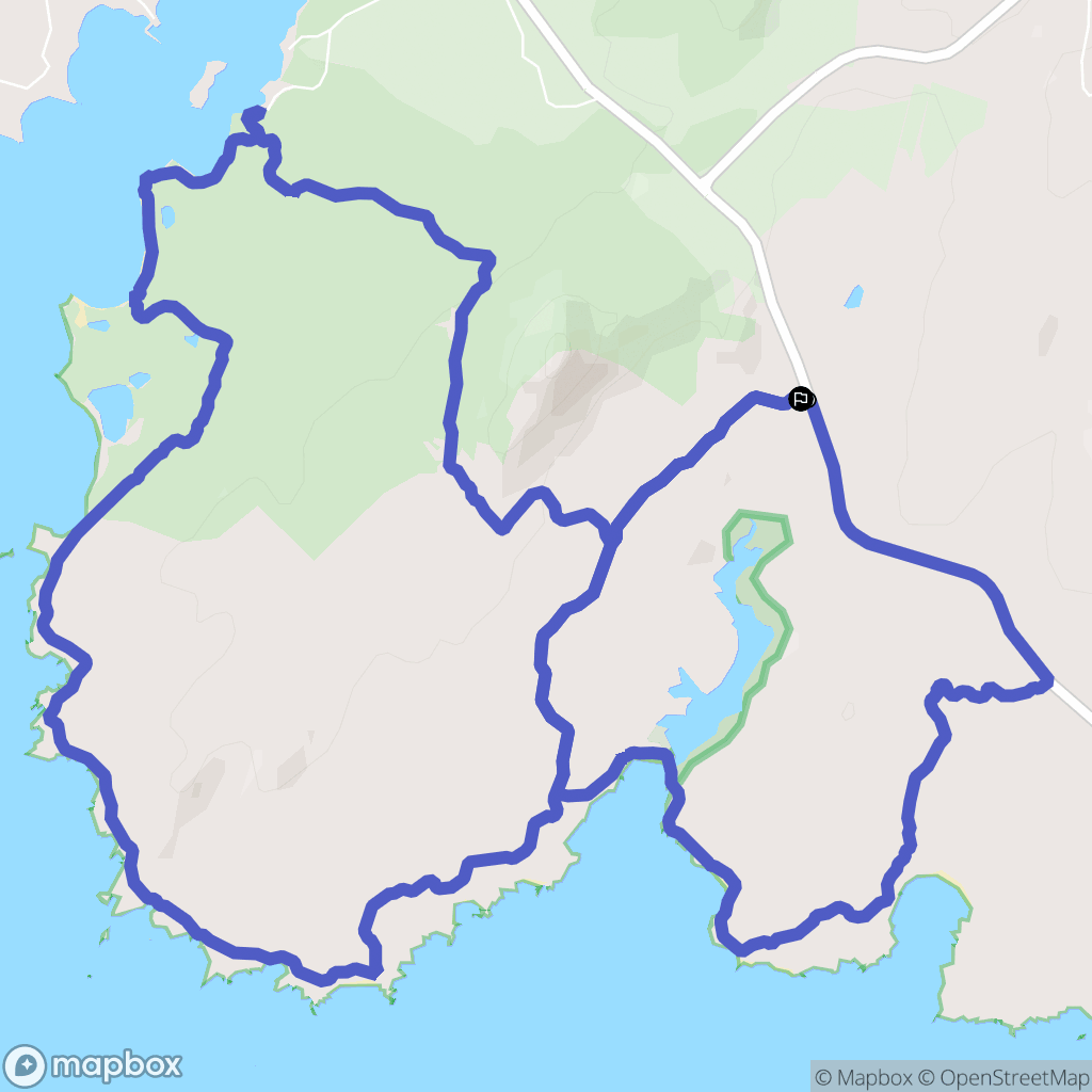 Bonifacio : carte du parcours de randonnée - France