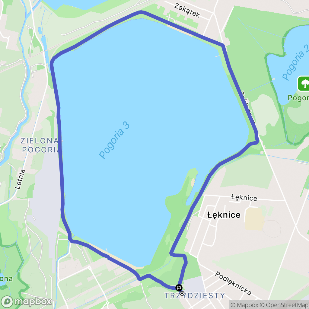 Dąbrowa Górnicza: mapa trasy - Poland