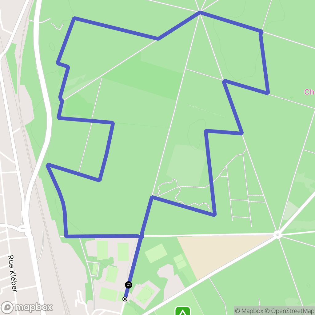 Montargis : carte du parcours de randonnée - France