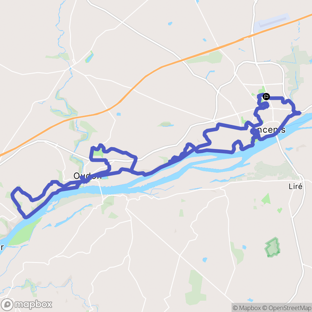 Ancenis-Saint-Géréon : carte du parcours de randonnée - France