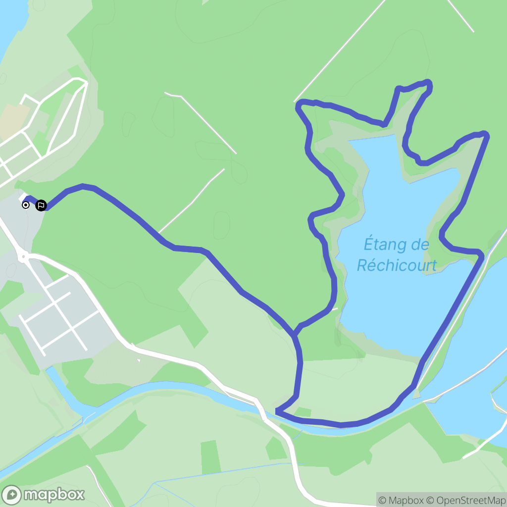 Moussey : carte du parcours de randonnée - France