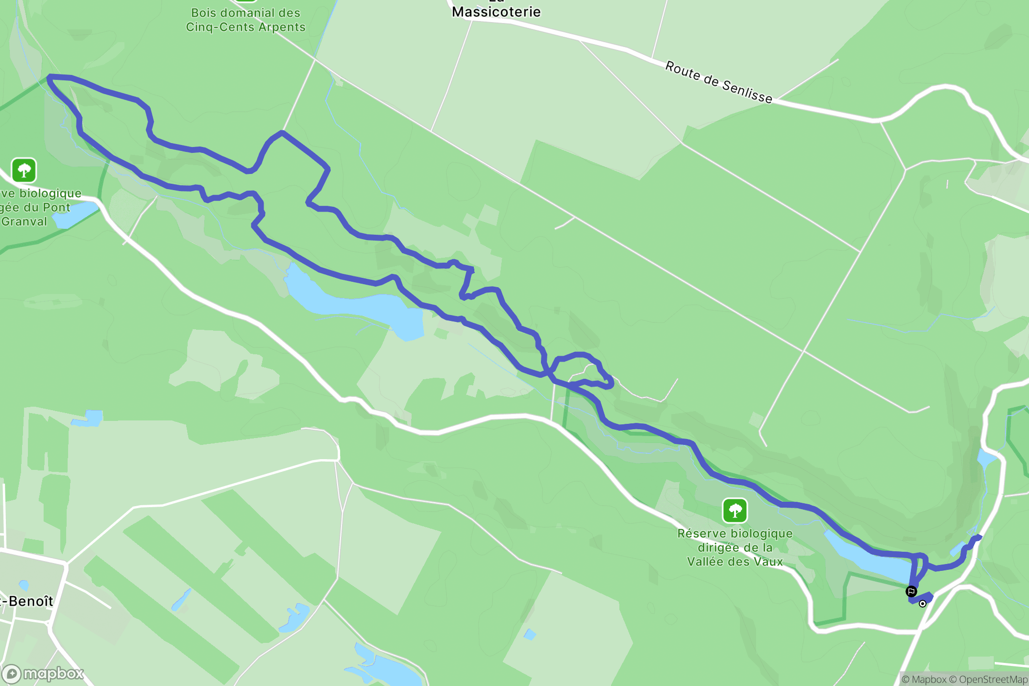 Cernay-la-ville : carte du parcours de randonnée - France