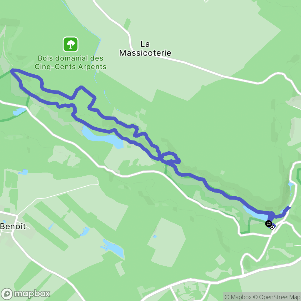 Cernay-la-ville : carte du parcours de randonnée - France