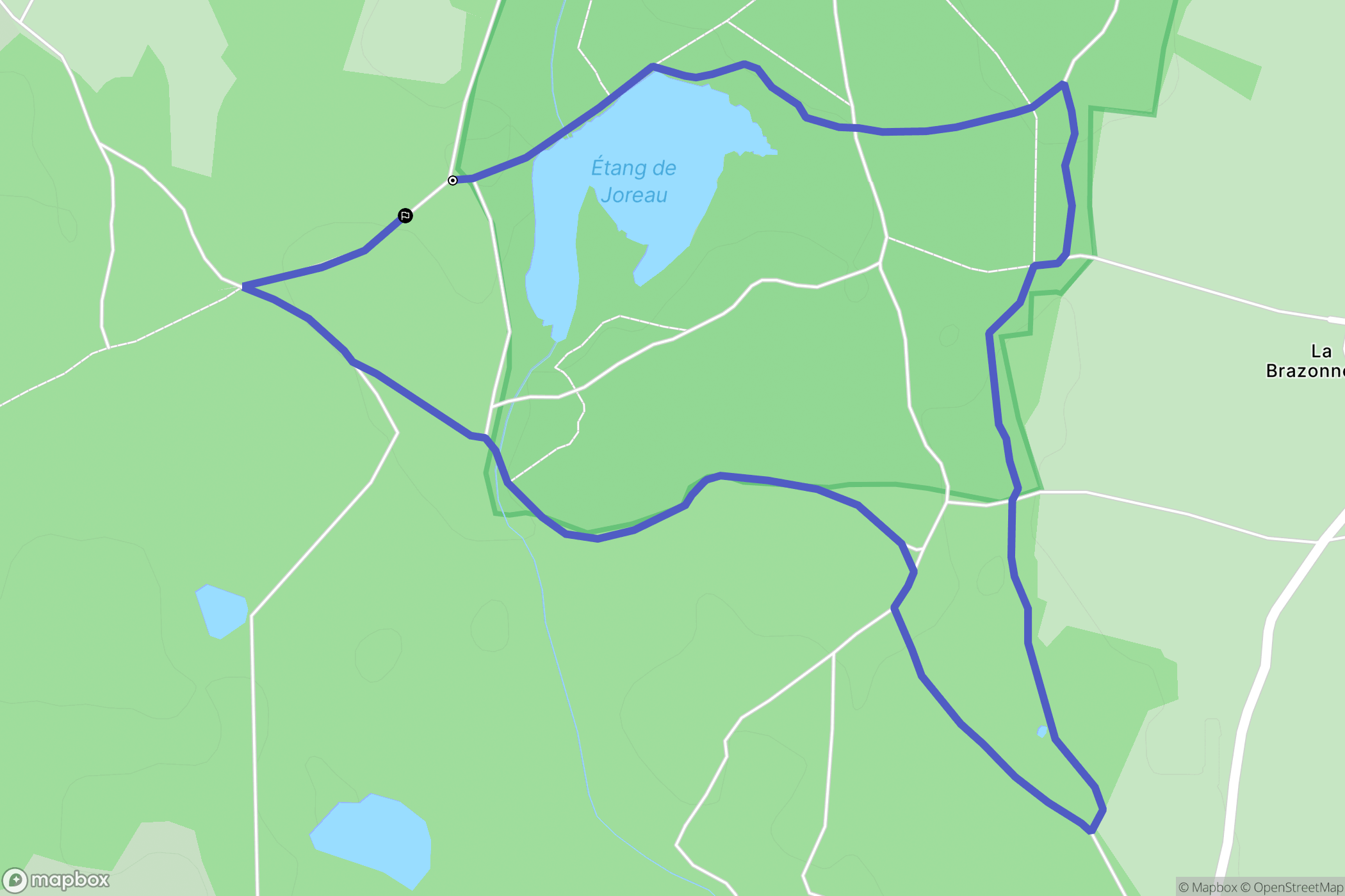Gennes-Val-de-Loire : carte du parcours de randonnée - France