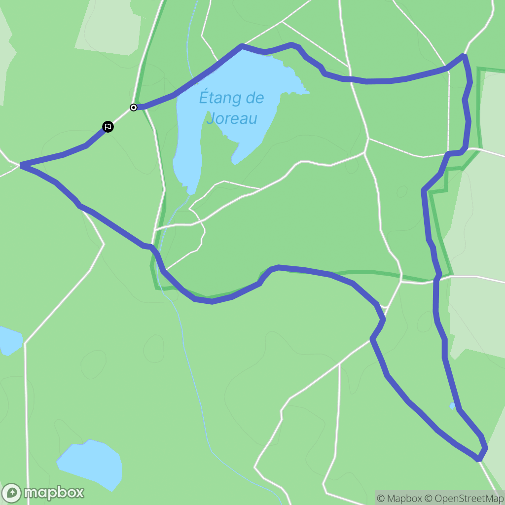 Gennes-Val-de-Loire : carte du parcours de randonnée - France