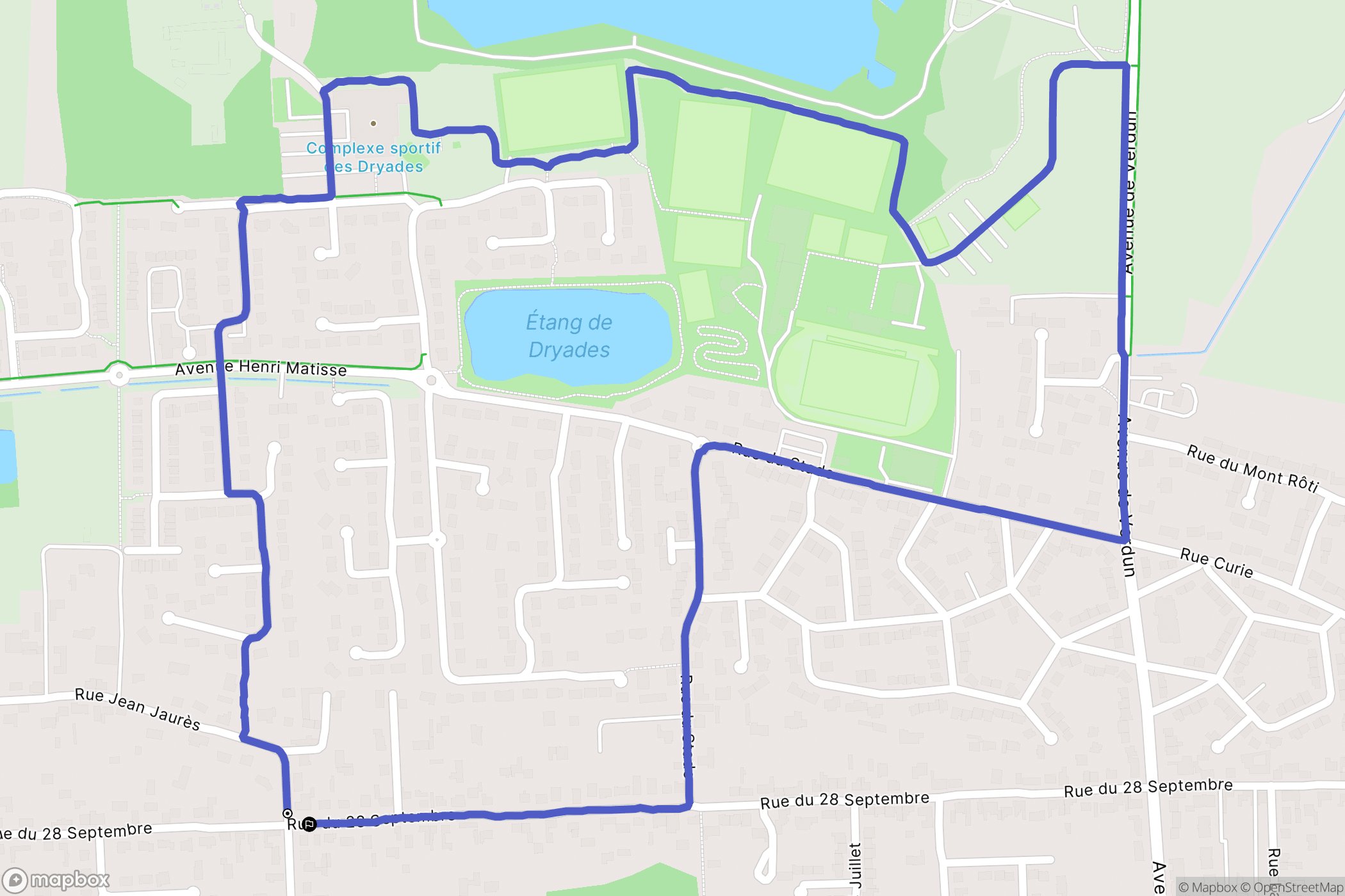 Marck : carte du parcours de randonnée - France