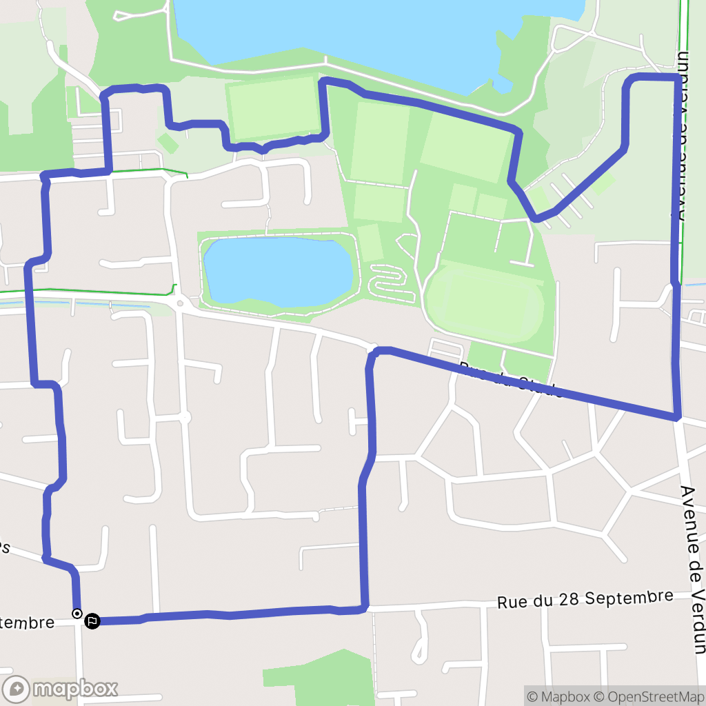 Marck : carte du parcours de randonnée - France