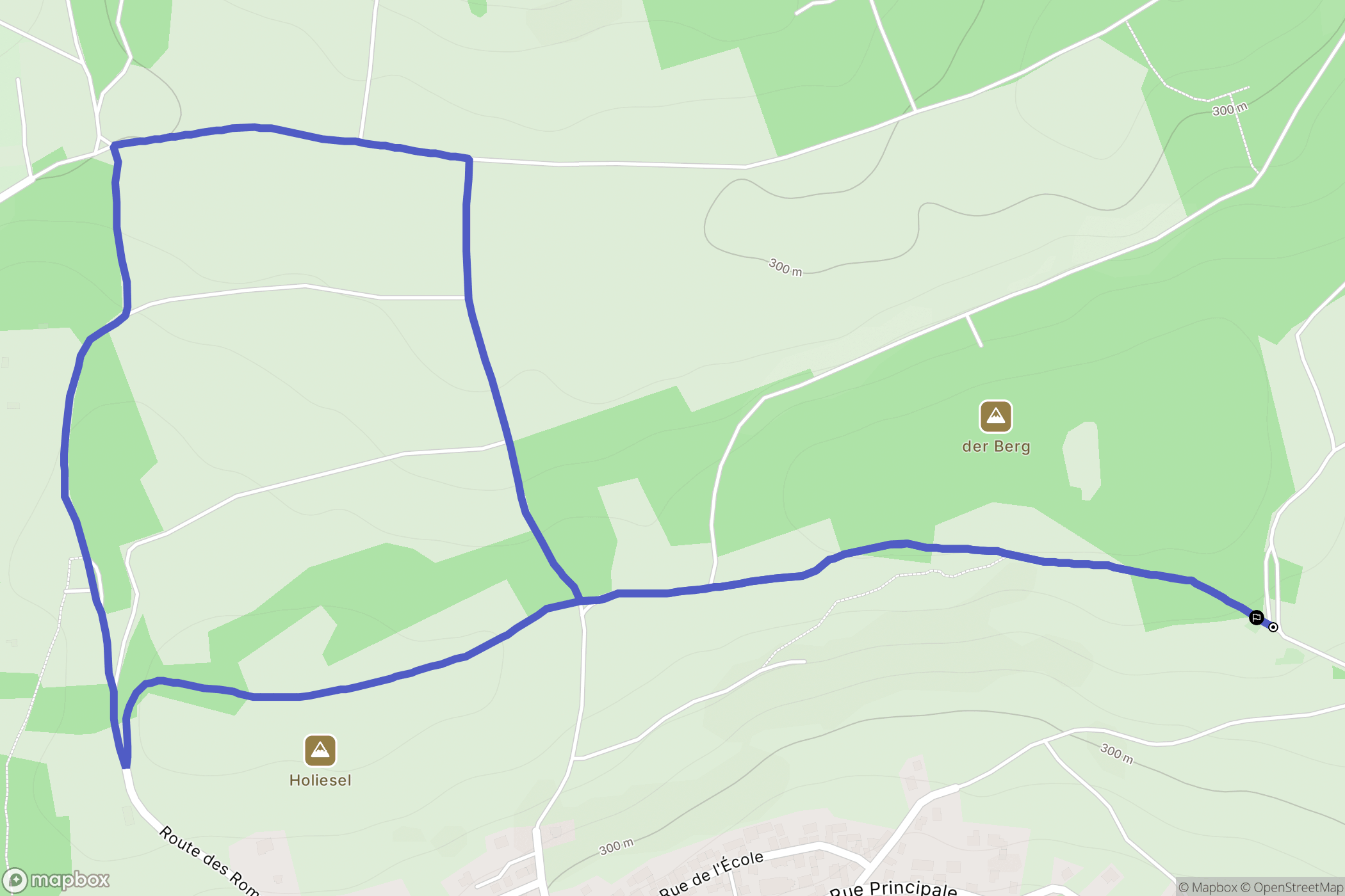 Rosenwiller : carte du parcours de randonnée - France
