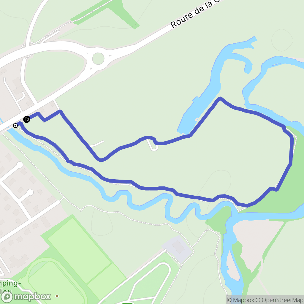 Charlieu : carte du parcours de randonnée - France