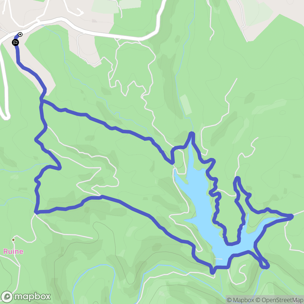 Seillans : carte du parcours de randonnée - France