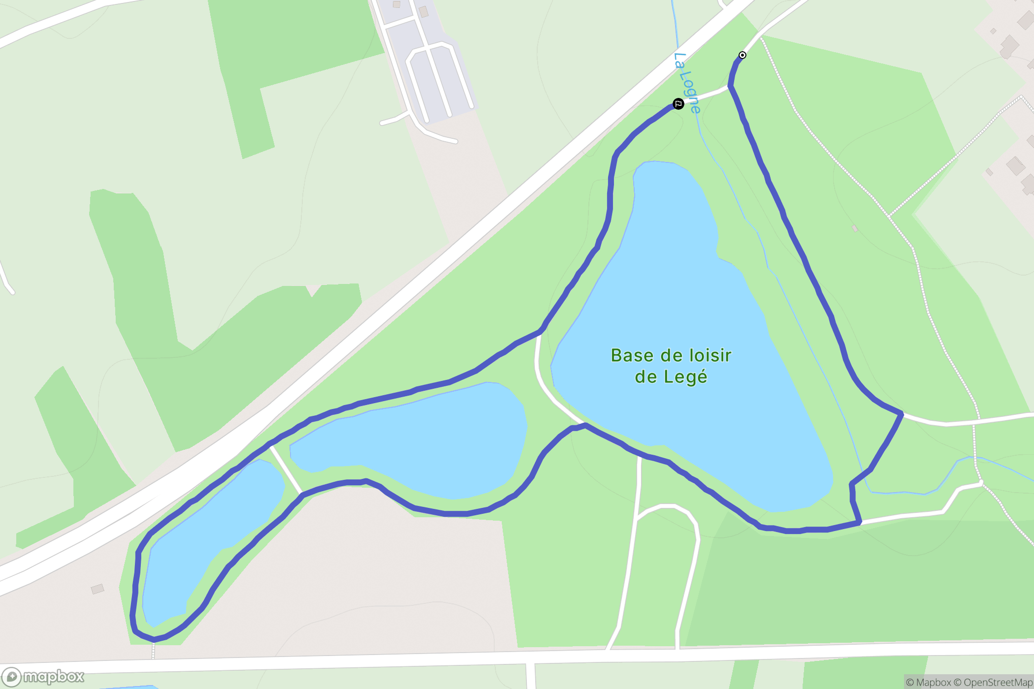 Legé : carte du parcours de randonnée - France