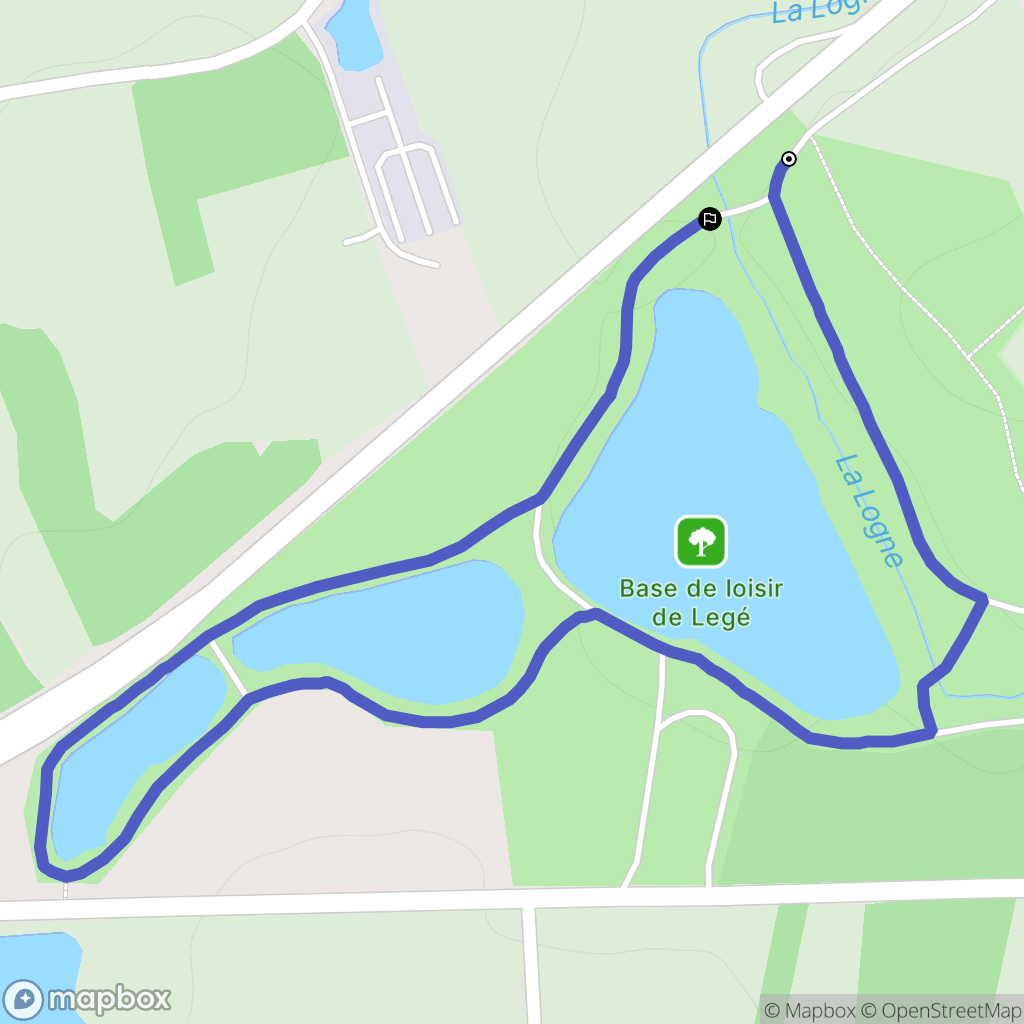 Legé : carte du parcours de randonnée - France