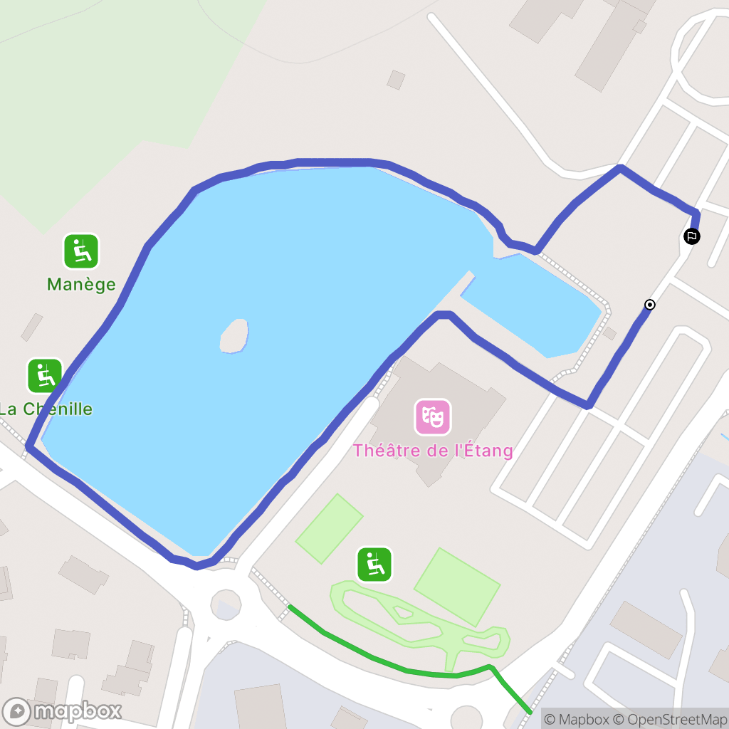 Saint-Estève : carte du parcours de randonnée - France