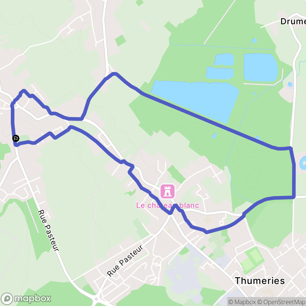 Wahagnies : carte du parcours de randonnée - France