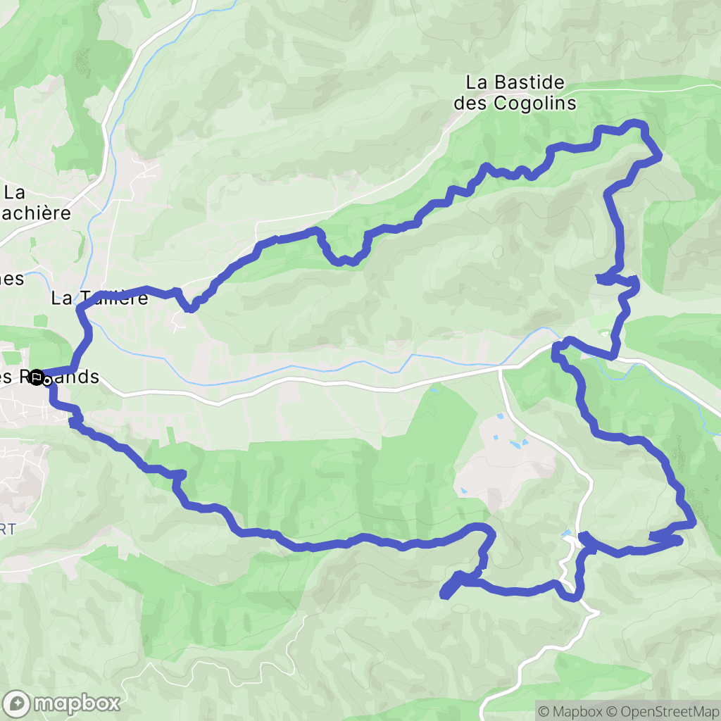 Pierrefeu-du-Var : carte du parcours de randonnée - France