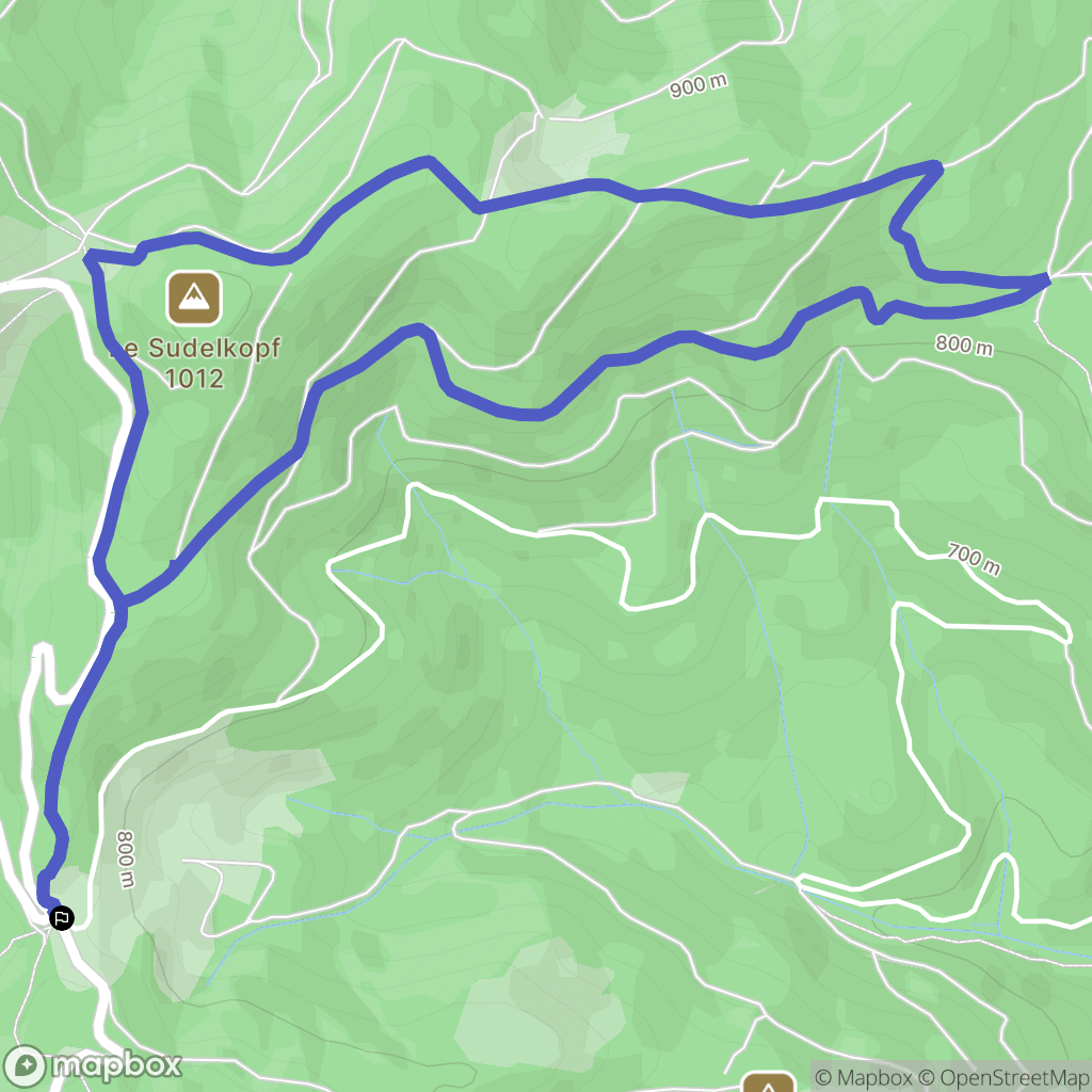 Soultz-Haut-Rhin : carte du parcours de randonnée - France