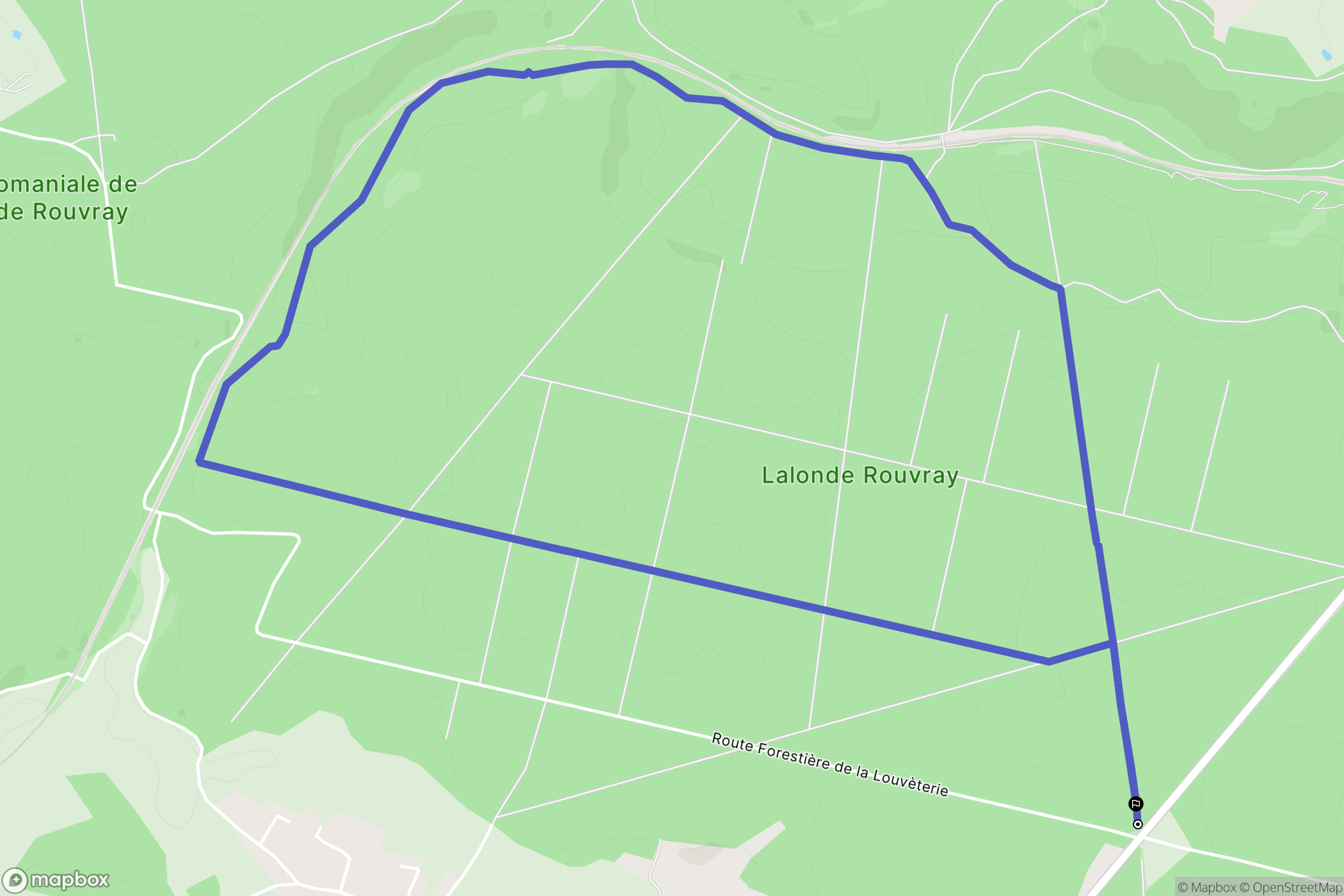 La Londe : carte du parcours de randonnée - France