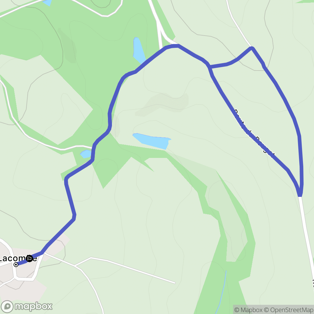 Pradinas : carte du parcours de randonnée - France
