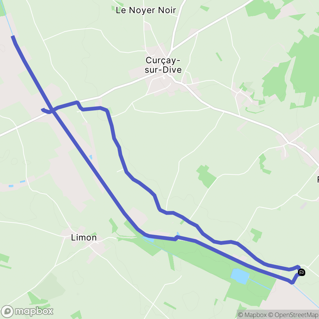 Ranton : carte du parcours de randonnée - France