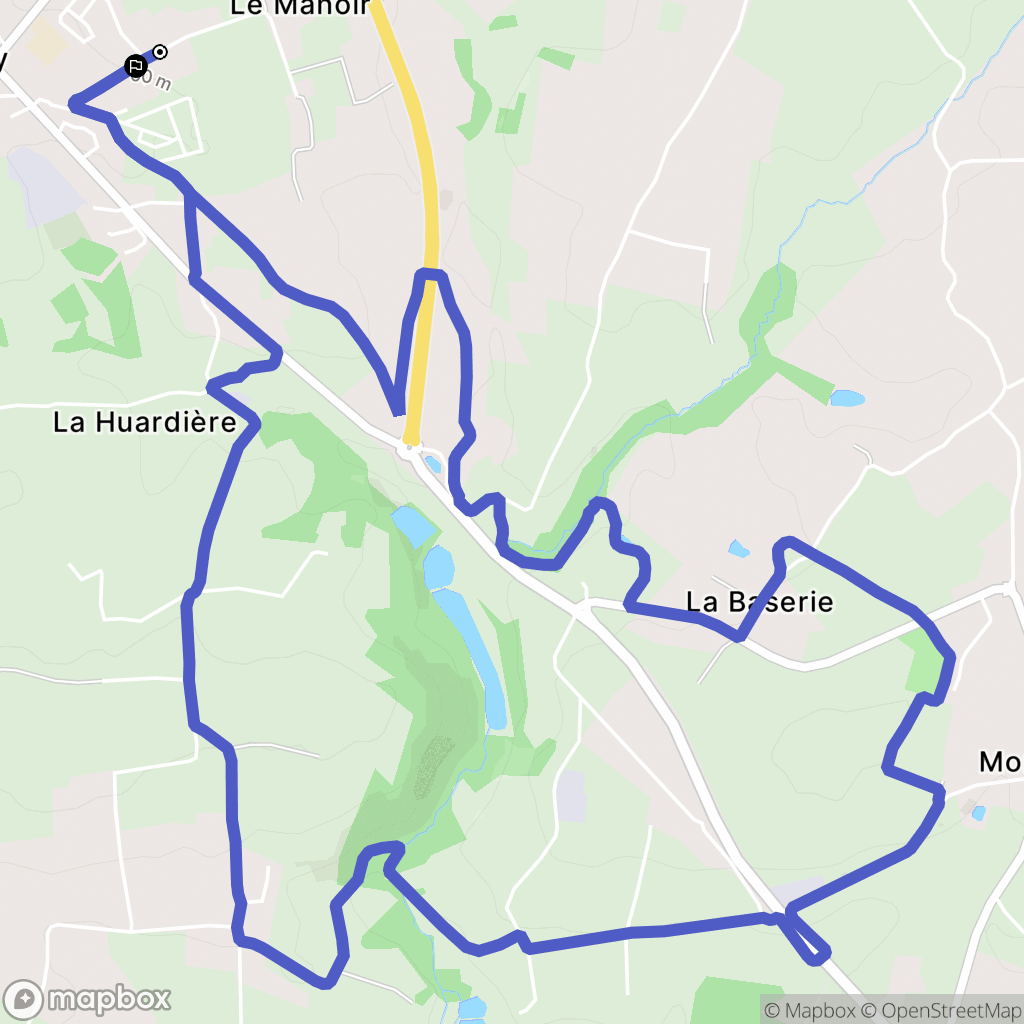 Sartilly-Baie-Bocage : carte du parcours de randonnée - France