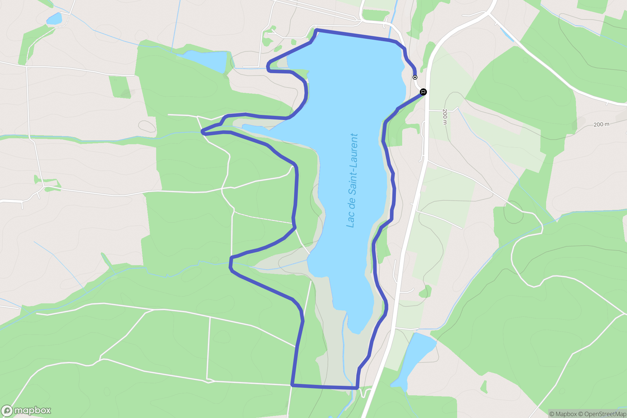 Bassoues : carte du parcours de randonnée - France