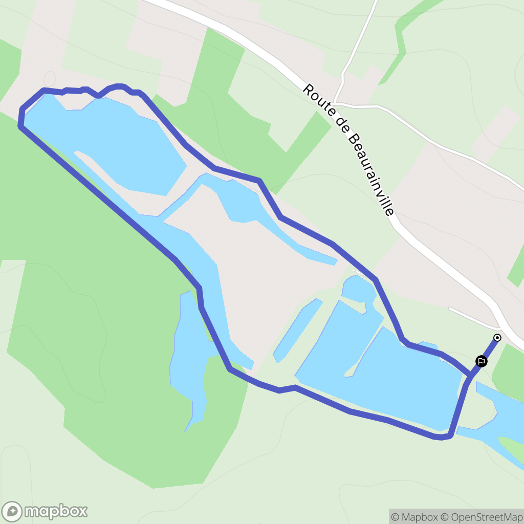 Contes : carte du parcours de randonnée - France