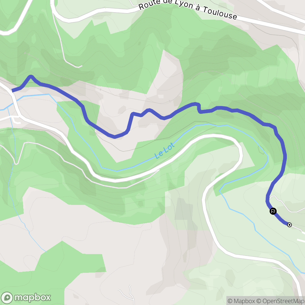 Sainte-Hélène : carte du parcours de randonnée - France