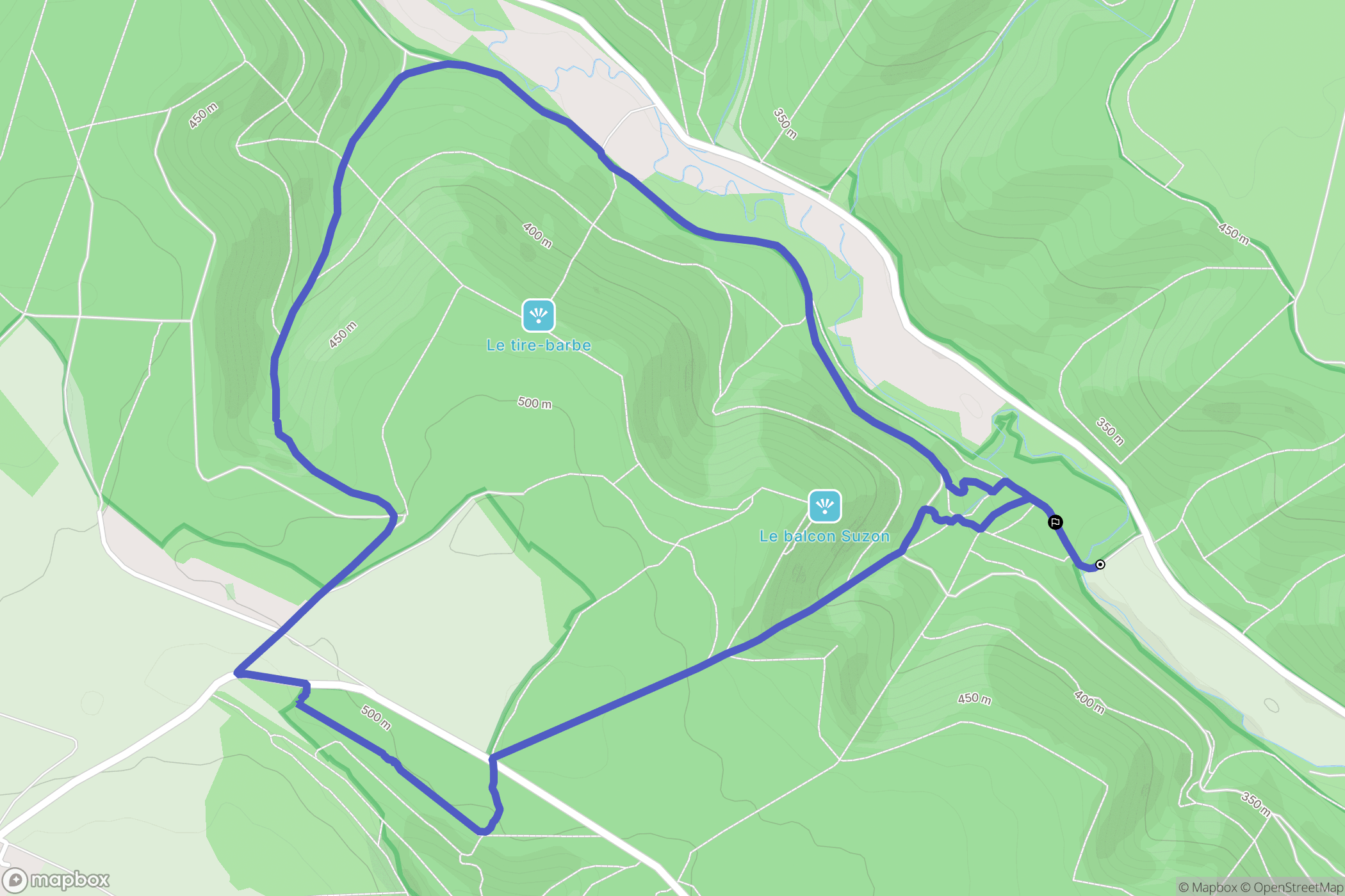 Messigny-et-Vantoux : carte du parcours de randonnée - France