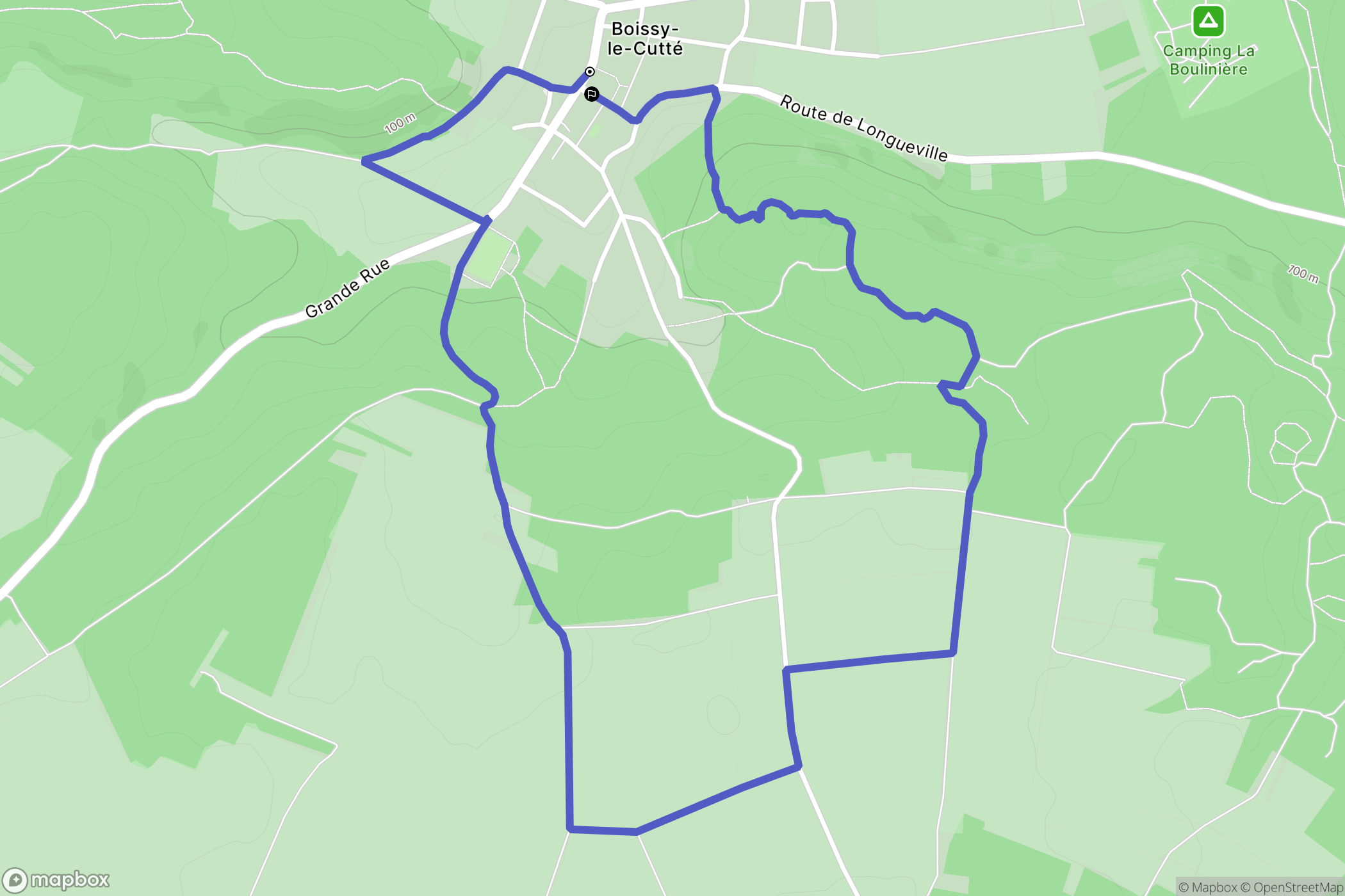 Boissy-le-Cutté : carte du parcours de randonnée - France