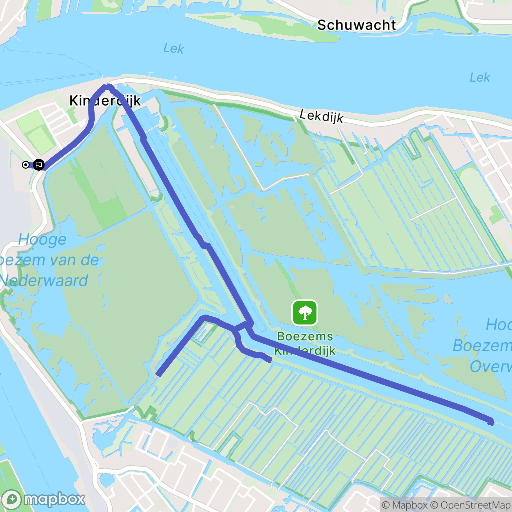 Kinderdijk: routekaart voor buitenactiviteiten - Netherlands