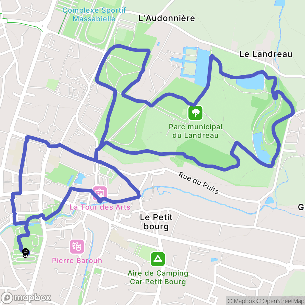 Les Herbiers : carte du parcours de randonnée - France