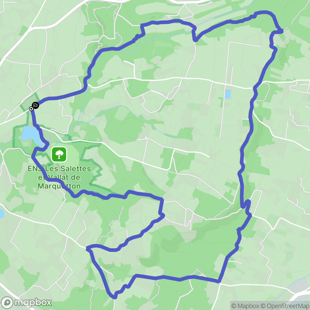 Mormoiron : carte du parcours de randonnée - France