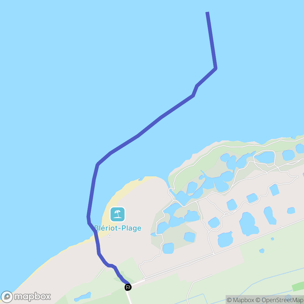 Calais : carte du parcours de randonnée - France