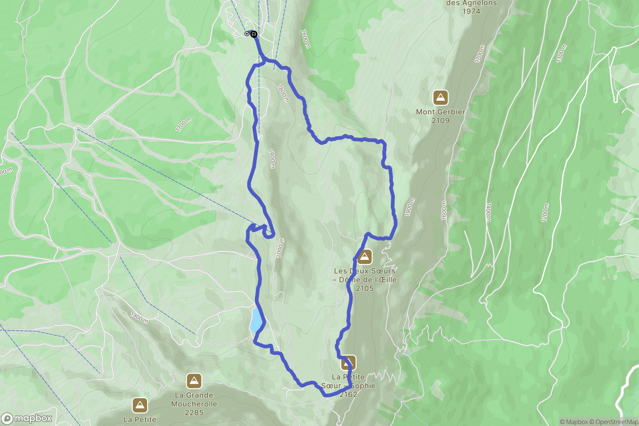 Villard-de-Lans : carte du parcours de randonnée - France