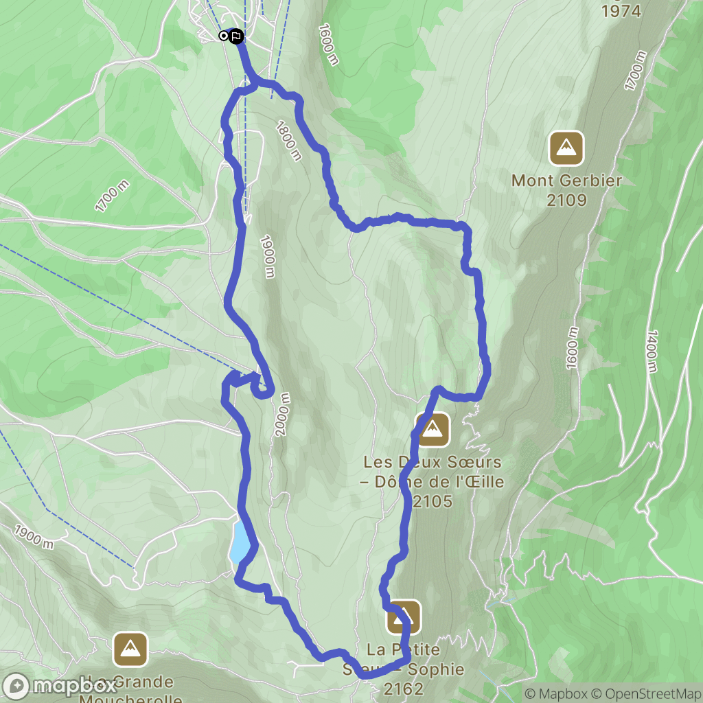 Villard-de-Lans : carte du parcours de randonnée - France