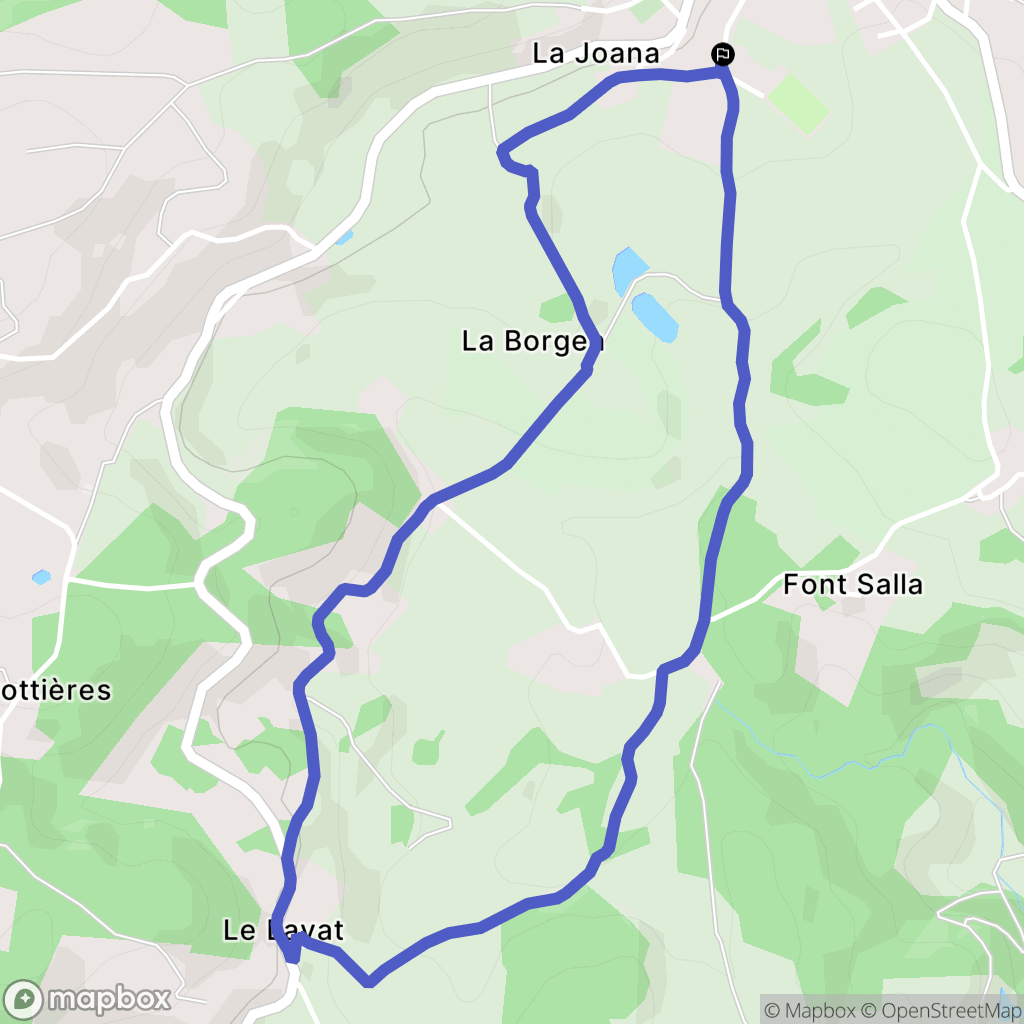 Duerne : carte du parcours de randonnée - France