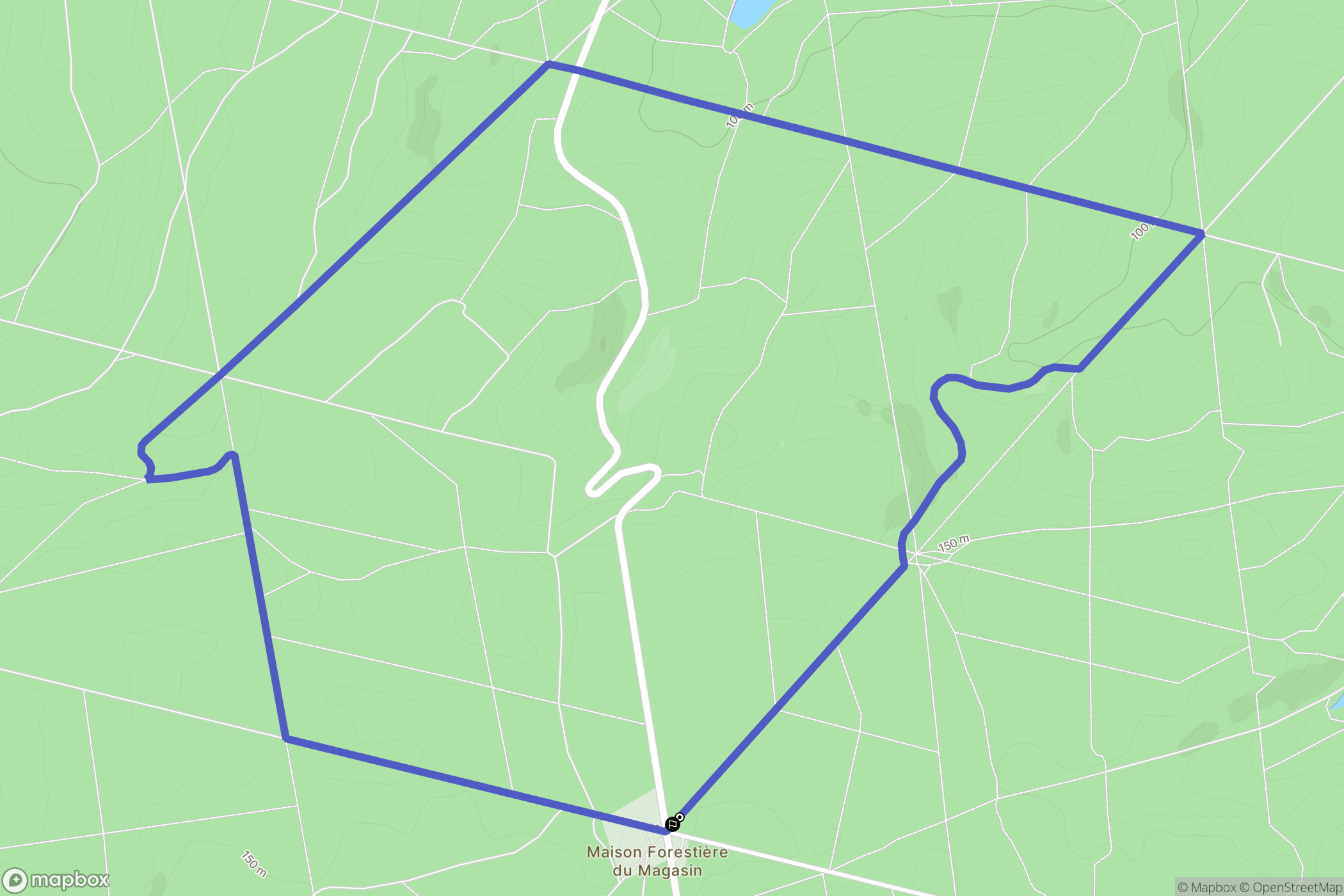 La Neuville-en-Hez : carte du parcours de randonnée - France