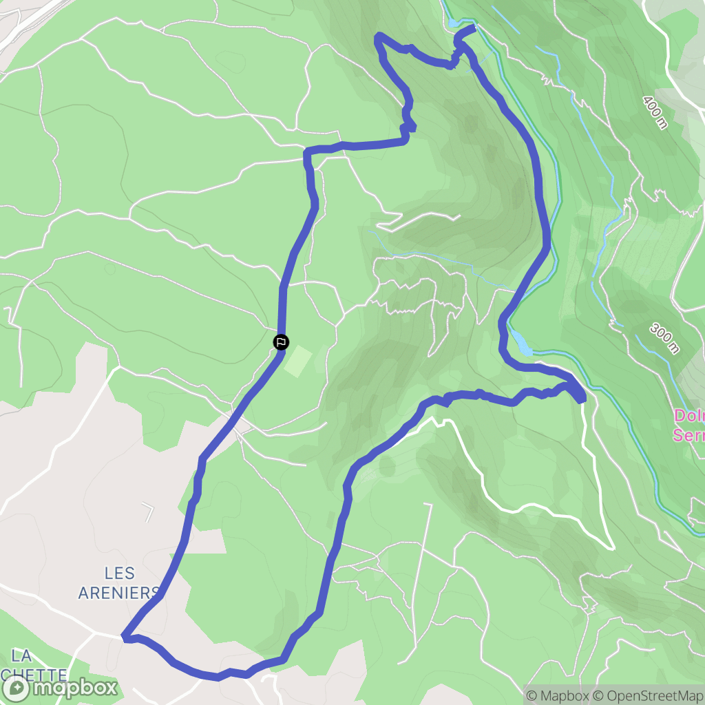 Montauroux : carte du parcours de randonnée - France