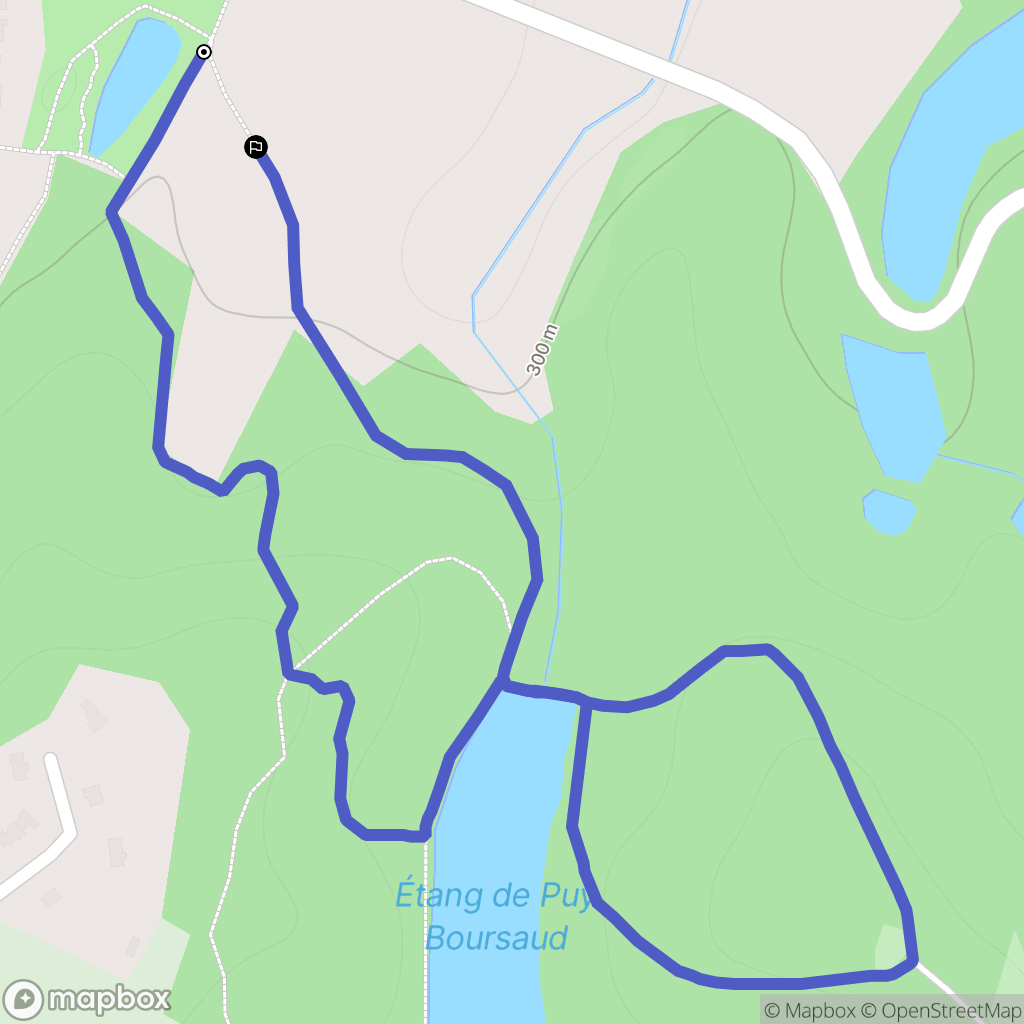 Saint-Gence : carte du parcours de randonnée - France