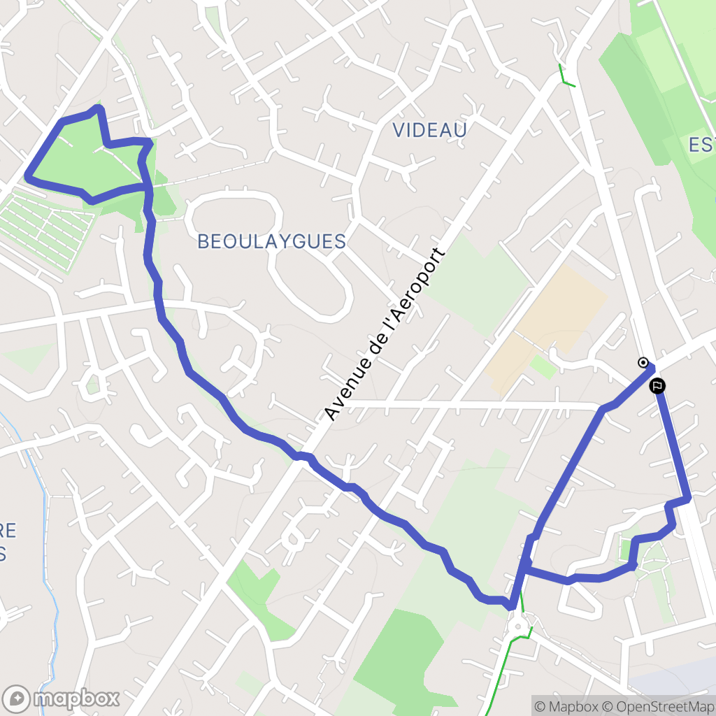 Le Passage : carte du parcours de randonnée - France