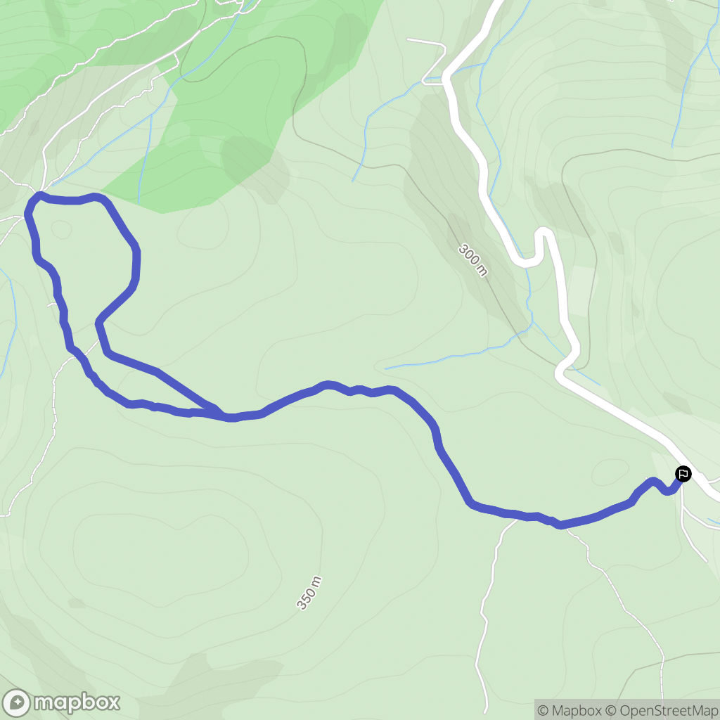 Val-de-Dagne : carte du parcours de randonnée - France