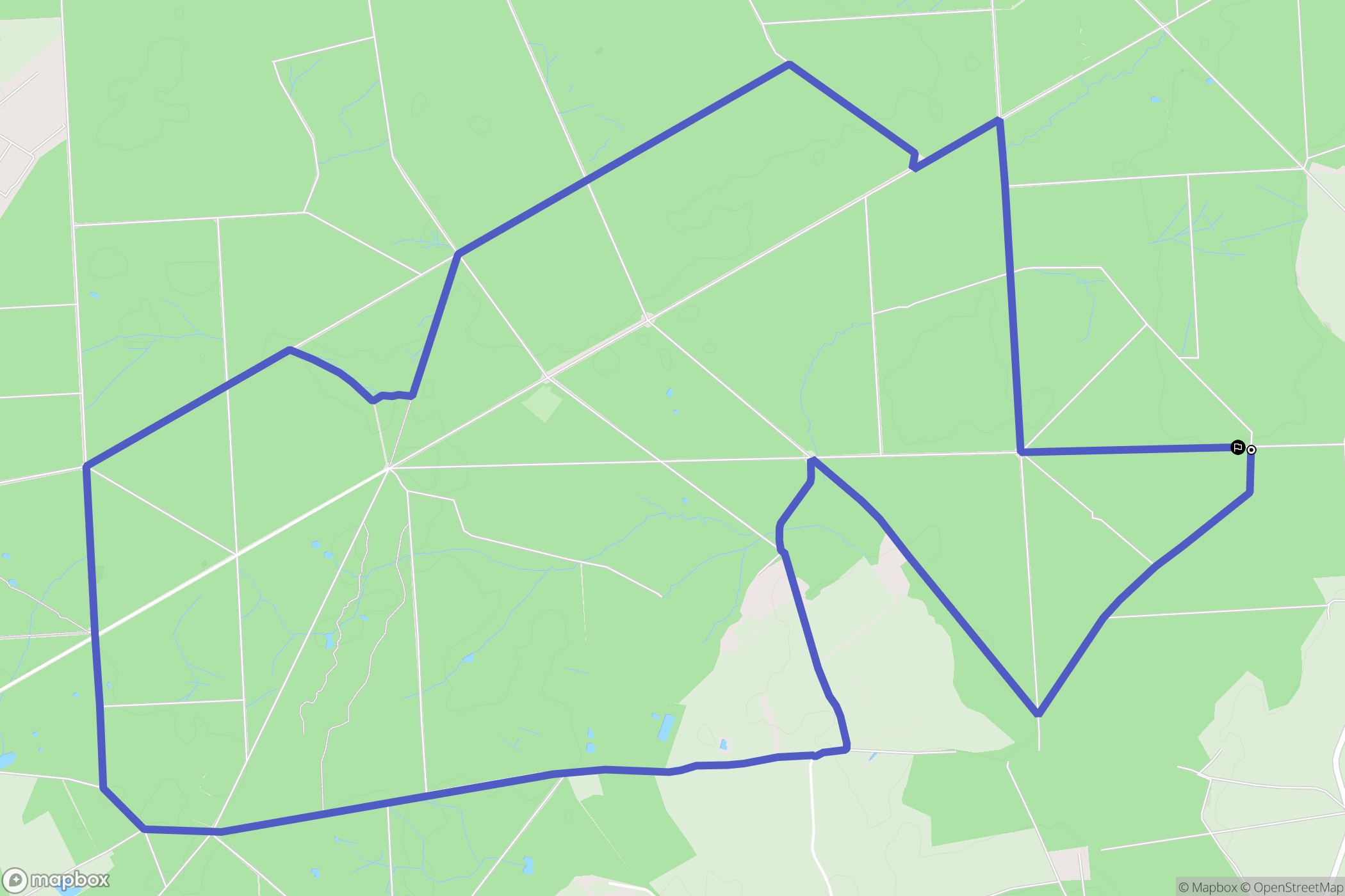 Ingrannes : carte du parcours de randonnée - France