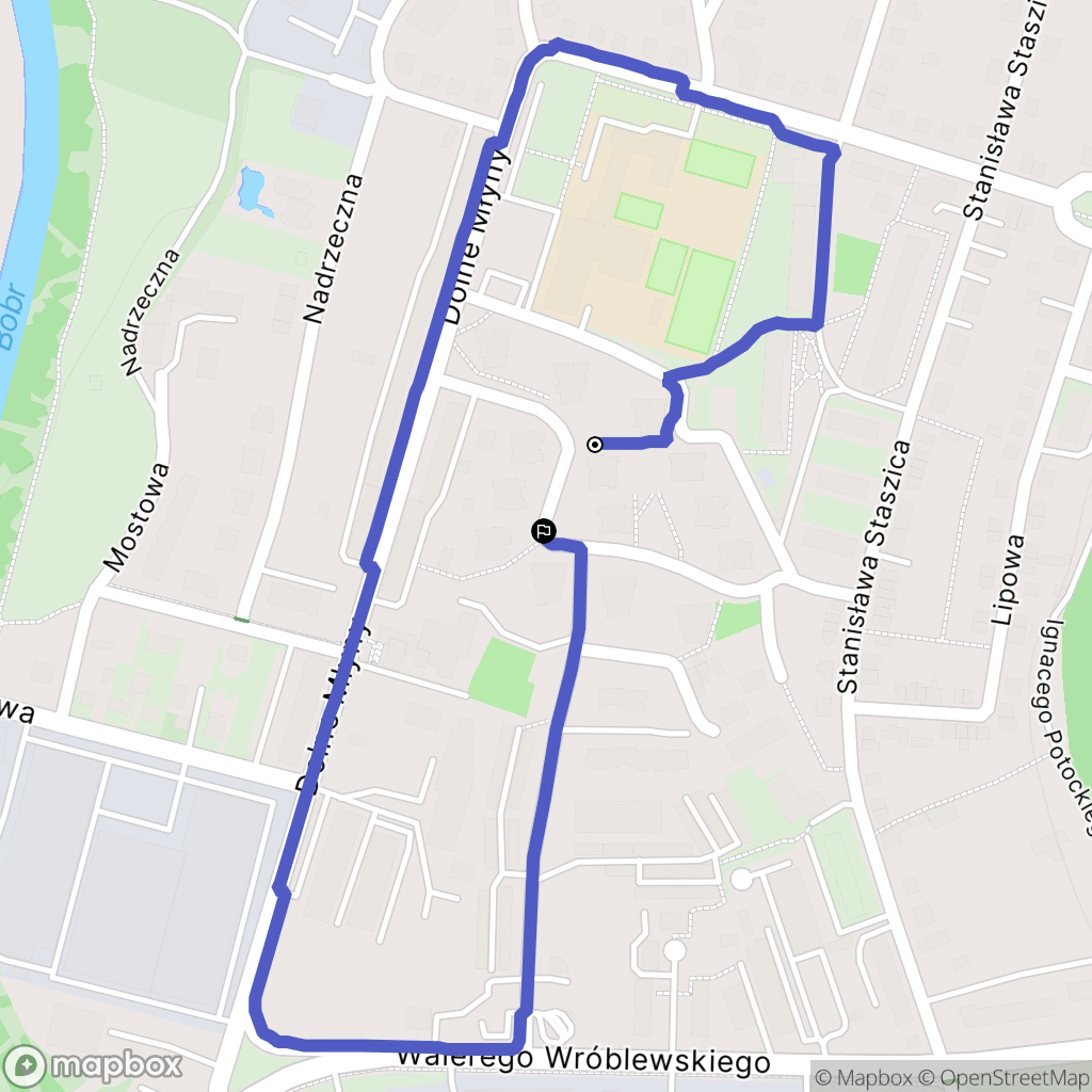 Bolesławiec: mapa trasy - Poland