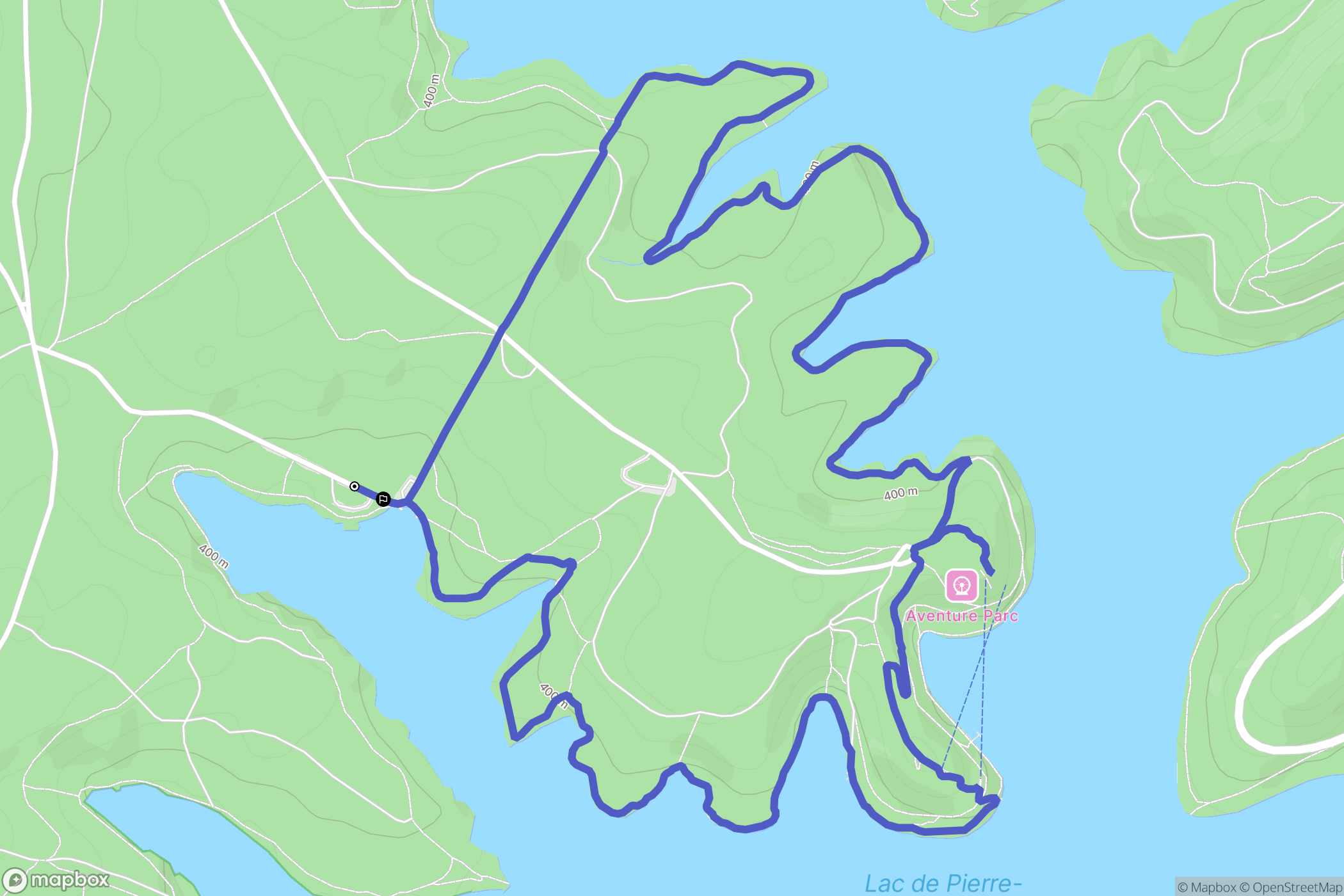 Pexonne : carte du parcours de randonnée - France